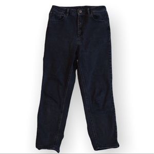 🤩ASOS Brand High-waist Straight Leg Black Denim